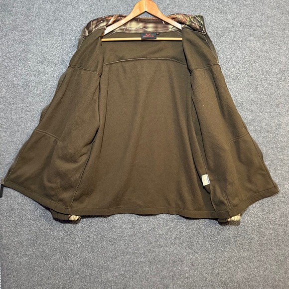 Huntworth Jacket Mens Extra Large Camo Fleece Outdoor Hunting Full Zip - Picture 12 of 12